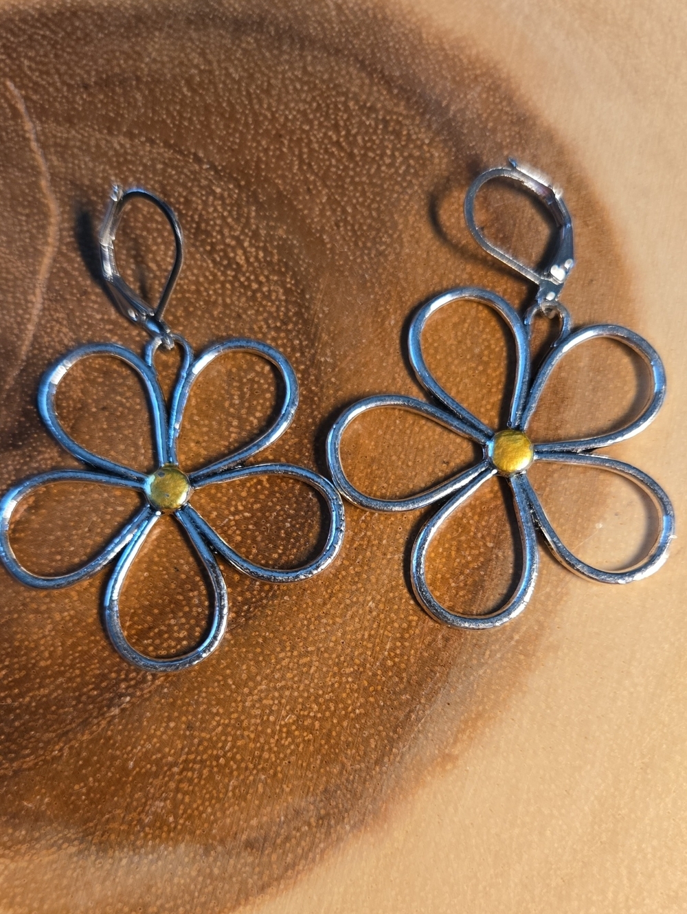 Daisy Hoop Drop Earrings